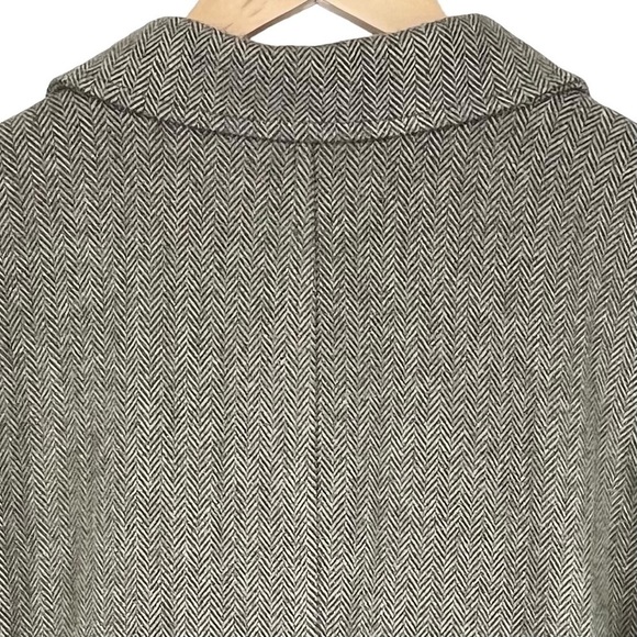 Vintage Y2K Old Navy Olive Green & Tan Herringbone Academia Blazer Size XXL - Picture 4 of 9